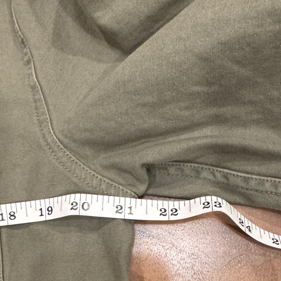 Insight Olive Green Utility Shirt Jacket  L / Women’s XL Camo Trim Patch Elbows - Picture 9 of 14